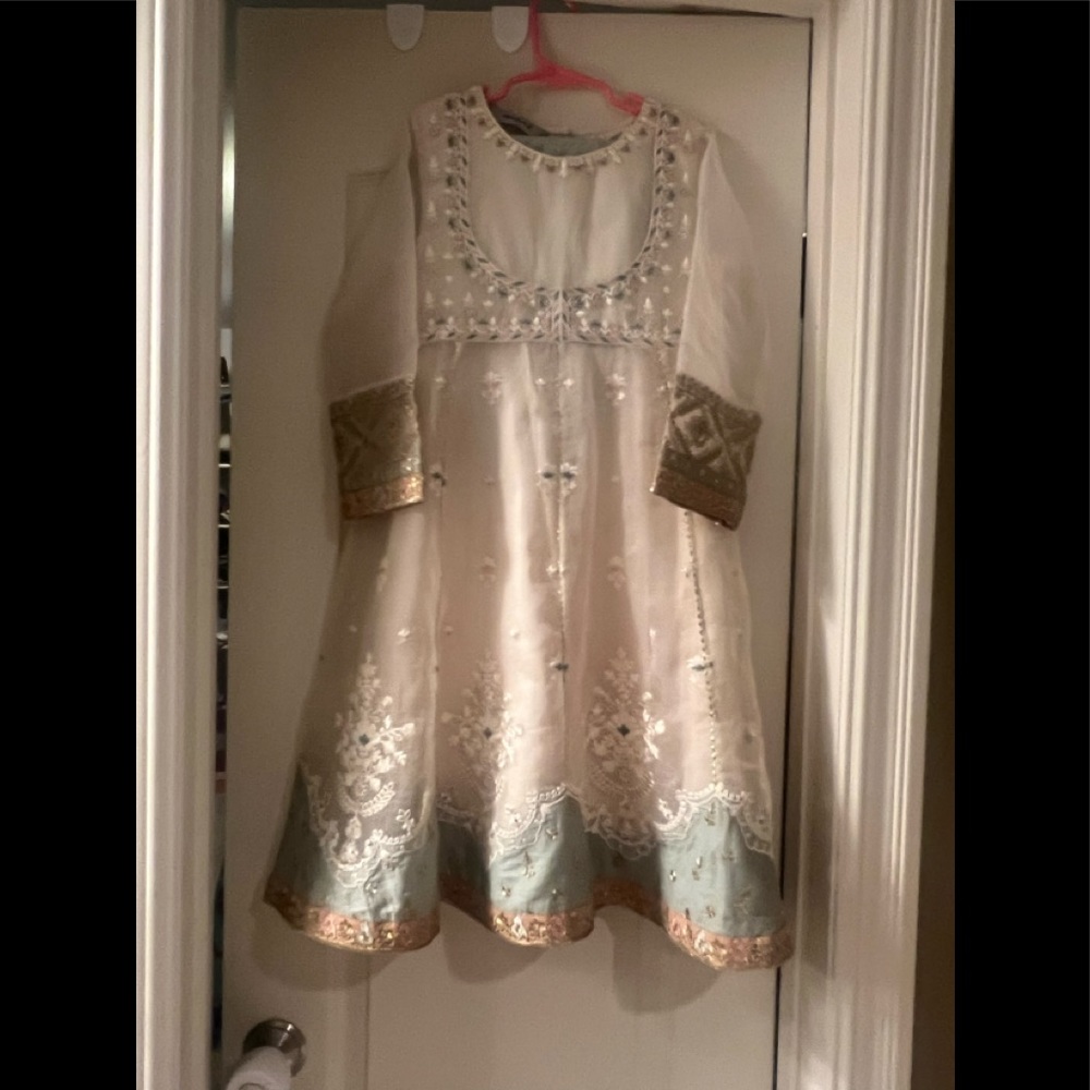 Beautiful embroidered organza dress..